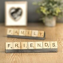 ‘Friends’ Scrabble Tiles & Stand