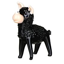 Glass Black Llama