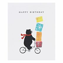 ‘Bear On Bicycle’ Birthday Card