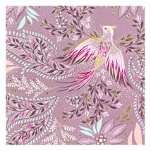 Paisley Floral Bird Greetings Card