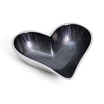 Azeti Brushed Black Small Heart Dish