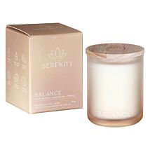 Serenity ‘Balance’ Pink Pepper, Geranium & Amber 120g Glass Candle
