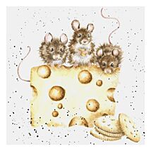 ‘Crackers About Cheese’ Mouse Greetings Card