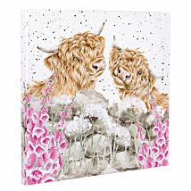 ‘Just For Moo’ Highland Cow Large Canvas