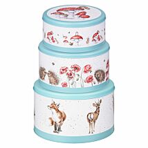 The Country Set Set of 3 Round Nesting Tins