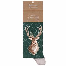 'Portrait of a Stag' Men's Bamboo Socks