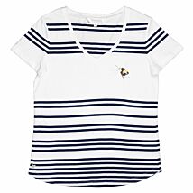 ‘Flight Of The Bumblebee’ Bee Striped Cotton T-Shirt