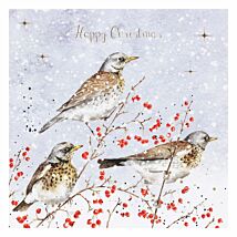 ‘Winter Visitors’ Fieldfares Christmas Card
