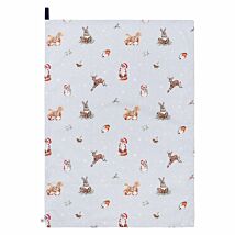 ‘Winter Woodland’ Woodlanders Tea Towel 