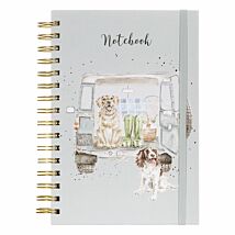 'Paws for a Picnic' Dog Spiral Bound A5 Notebook
