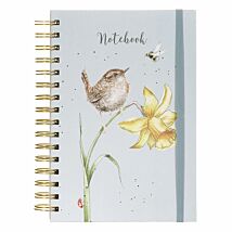 'The Birds and The Bees' Wren Spiral Bound A5 Notebook