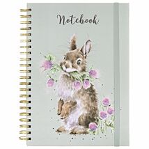 'Head Clover Heels' Rabbit Spiral Bound A4 Notebook