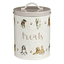 Round Dog Treat Tin