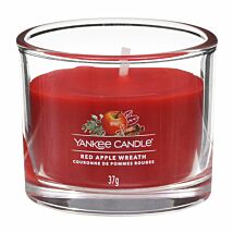 Red Apple Wreath Single Signature Filled Votive