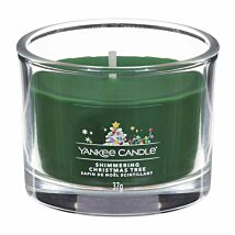 Shimmering Christmas Tree Single Signature Filled Votive