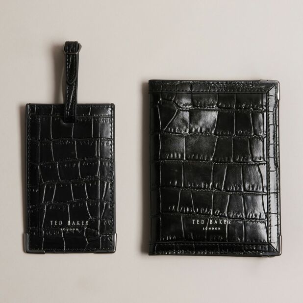 Ted baker luggage tag and passport holder top