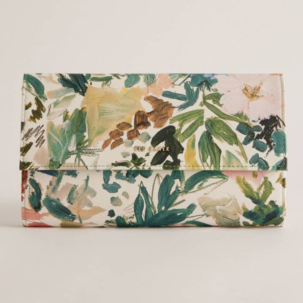 Ted Baker LETTAAS Cream Painted Meadow Travel Organiser Wallet Temptation Gifts