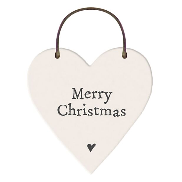 Cuore In Acrilico Merry Christmas Con Pupazzo Di Neve E Babbo Natale – Decorazione Natalizia Da Tavolo 9,7 Cm