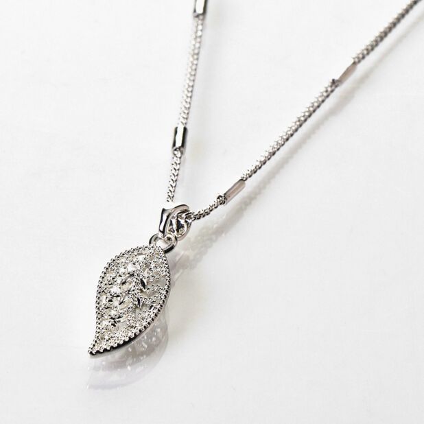 Equilibrium leaf necklace clearance