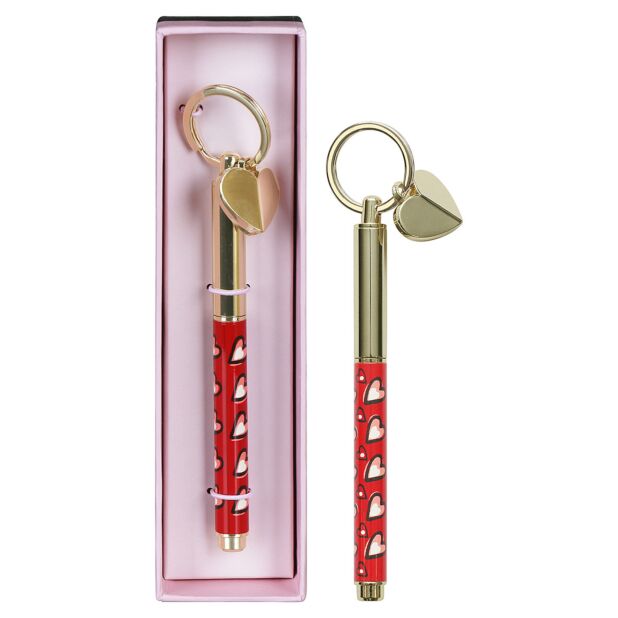 Kate Spade New York Hearts Key Fob Pen | Temptation Gifts