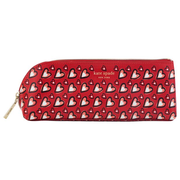 Kate Spade Pencil Case, Valentines Hearts