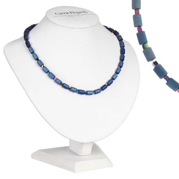 Carrie Elspeth Cobalt Lava Glimmer Full Necklace