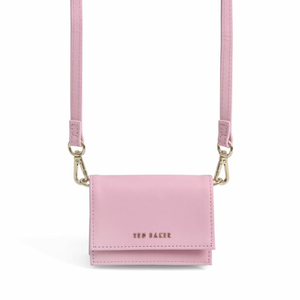 NWT- Ted Baker - MACEYY - Tassel Double Zip Leather Crossbody- Light Pink -  $195 | eBay