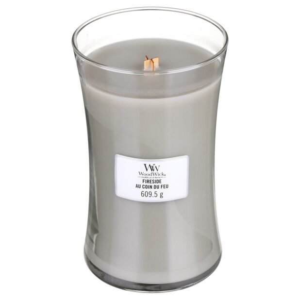 WoodWick Large Hourglass Scented Candle, Fireside