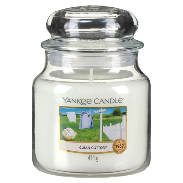 Yankee Candle Clean Cotton Medium Jar Candle