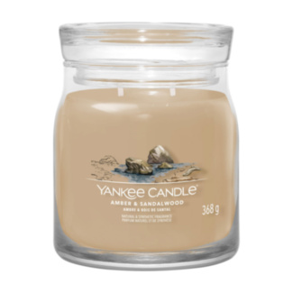 Amber & Sandalwood Signature Medium Jar Candle