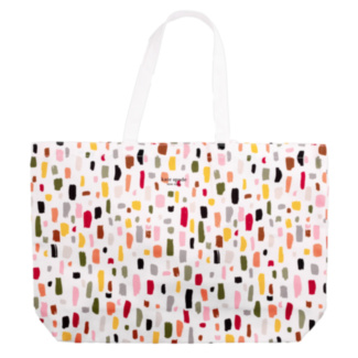 Painterly Strokes Extra Large Canvas Book Tote