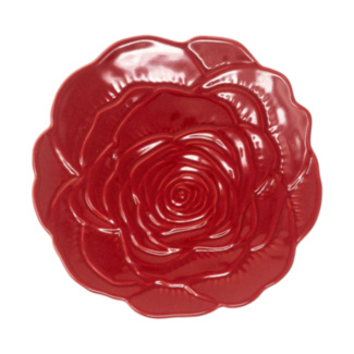 Red Rose Embossed Trinket Tray