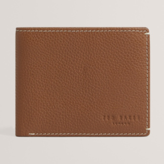 SIDNNY Tan Pebbled Leather Wallet