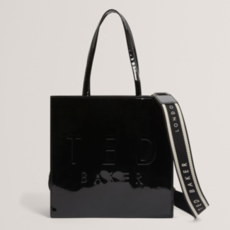 ICONICA Black Webbing Small Icon Bag