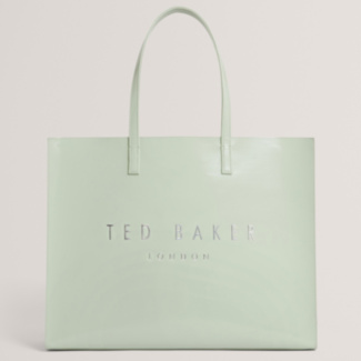 CRIKON Light Green Crinkle Texture Extra Large Icon Bag