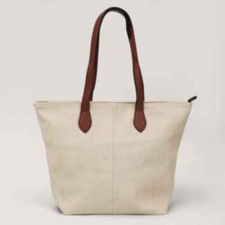 Beige Soft Medium Tote Bag