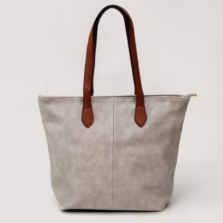 Light Grey Soft Medium Tote Bag