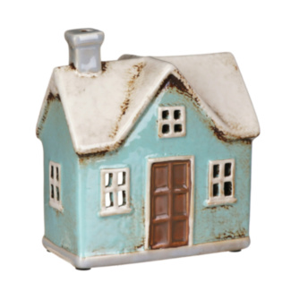 Turquoise Traditional House Tealight Holder