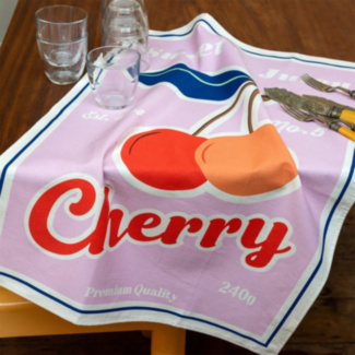 ‘Cherry’ Cotton Tea Towel