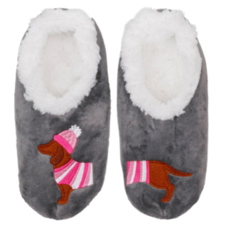 Winter Dachshund Women’s Cosy Slippers