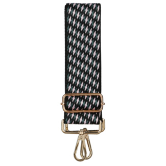 Bag Strap Bold Lines Black