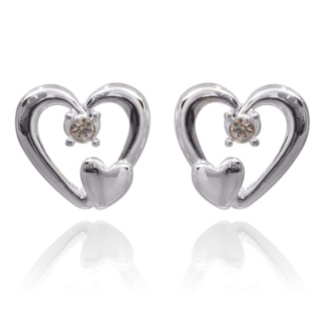 Captured With Love ‘Friendship’ Hearts Earrings