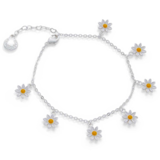 Daisy Chain Silver Plated Bracelet