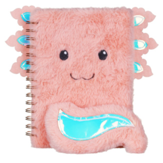 Paper Jam Axolotl A5 Plush Notebook