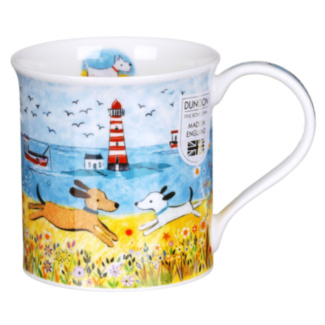 By The Sea Dog Bute Shape Mug