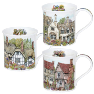 Country Cottages Bute Set Of 3 Mugs