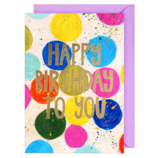 Canvas Creations Spots Birthday Card
