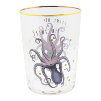 ‘Drink Up’ Octopus Hi Ball Glass