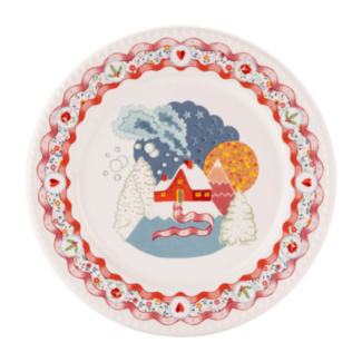 Christmas Magical Animals 8 Inch Side Plate