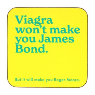 ‘Roger Moore’ Coaster